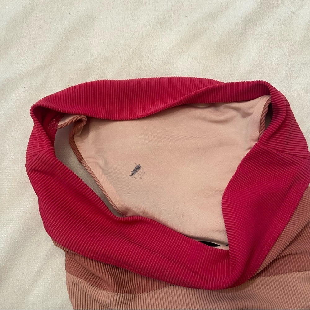 New! Beach Riot Riza Alexis Bottom Rouge Color Block 3893 - Picture 6 of 10